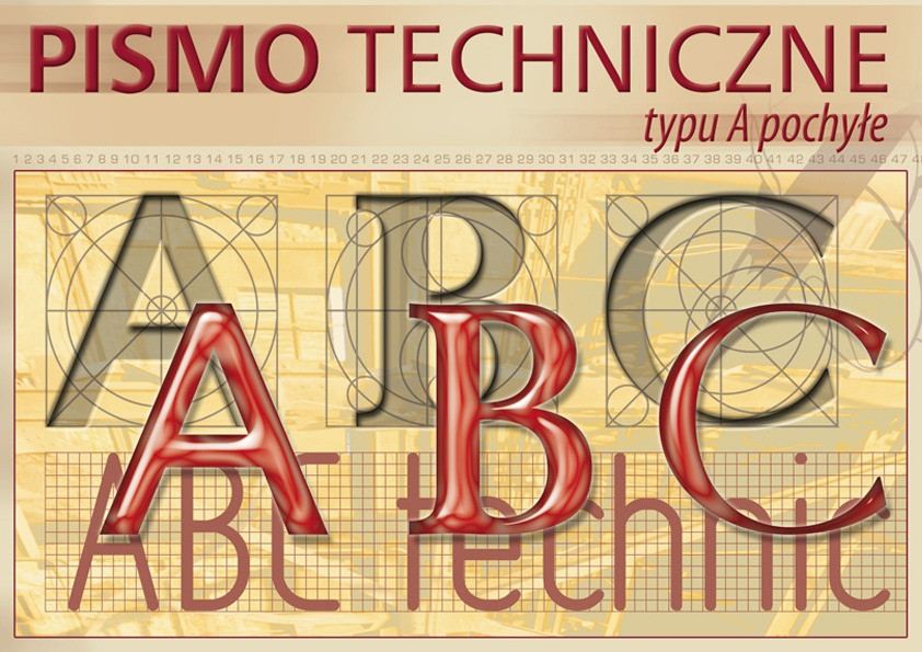 Blok A4 do pisma technicznego pochyłego typu A Kreska